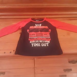 Toddler boy long sleeve pajama shirt